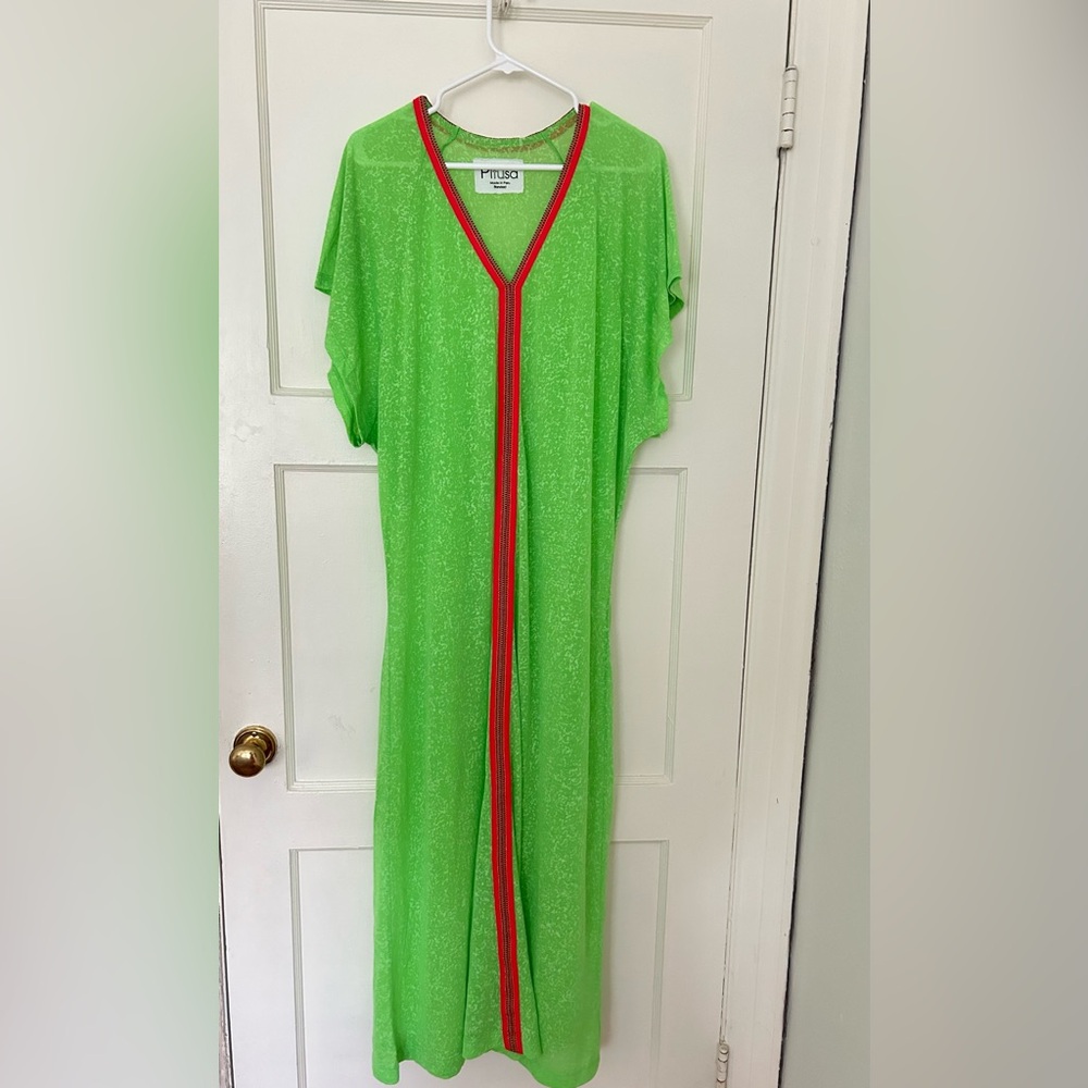 Green Pitusa Pima Abaya